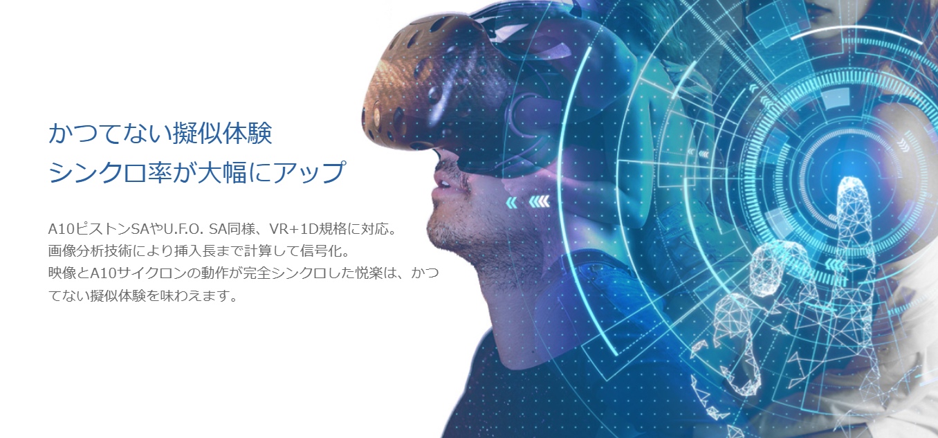 VRとオナホの連動ガジェットをわかりやすく説明したイメージ